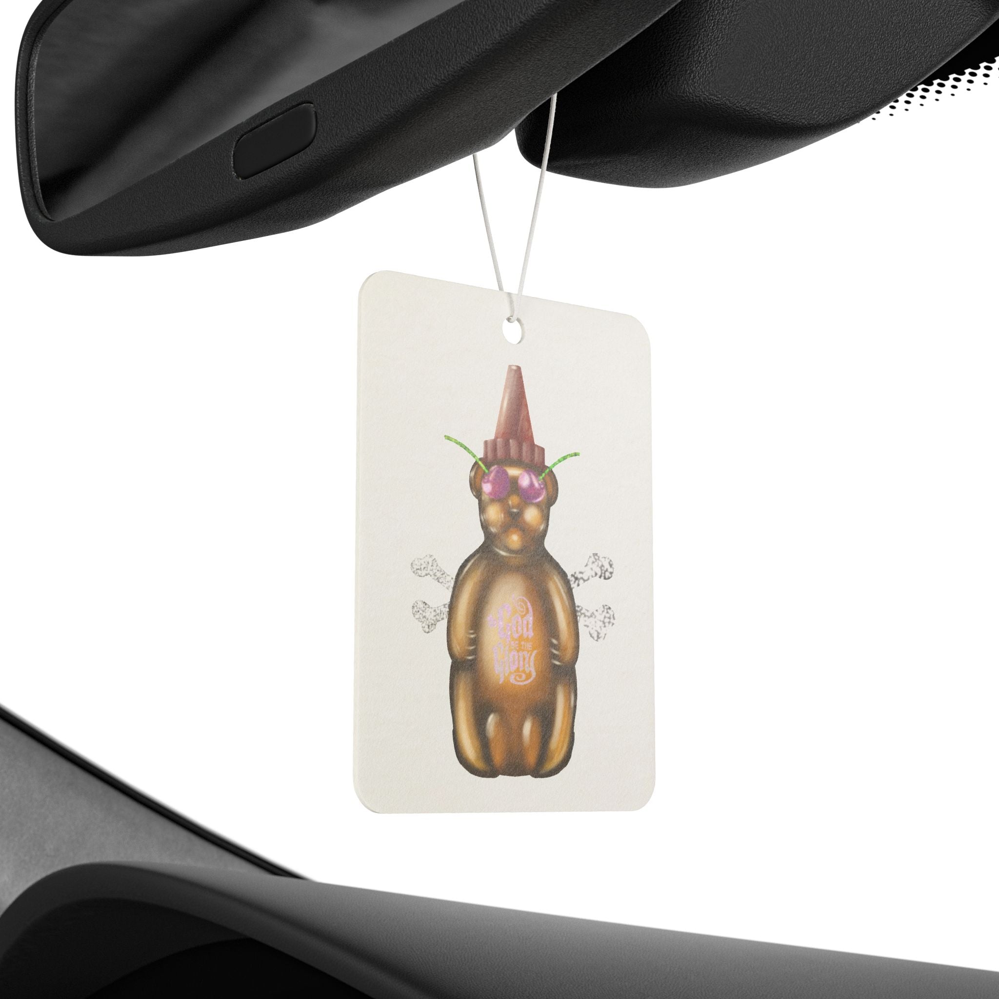 Car Air Freshener — God Be the Glory Bear