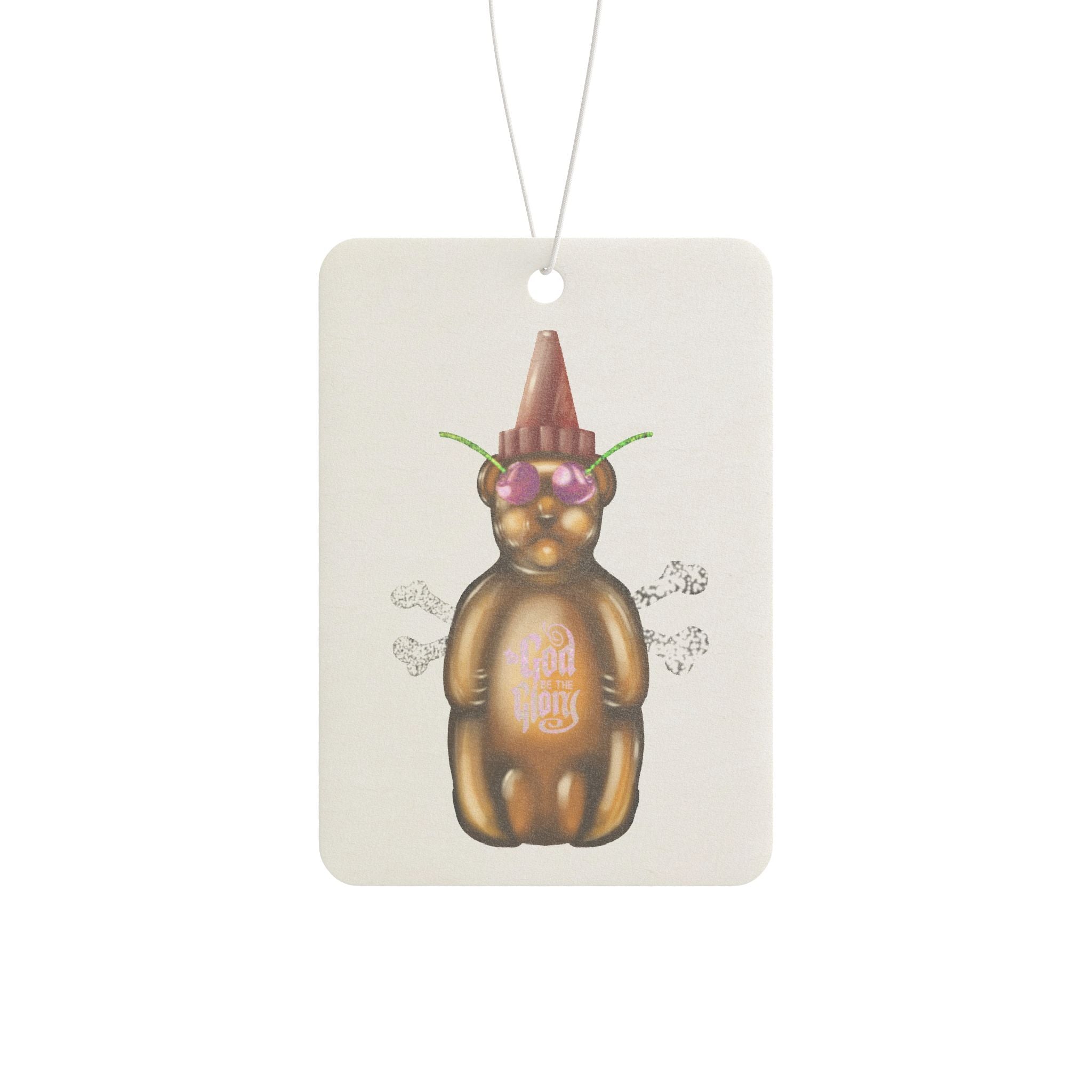Car Air Freshener — God Be the Glory Bear