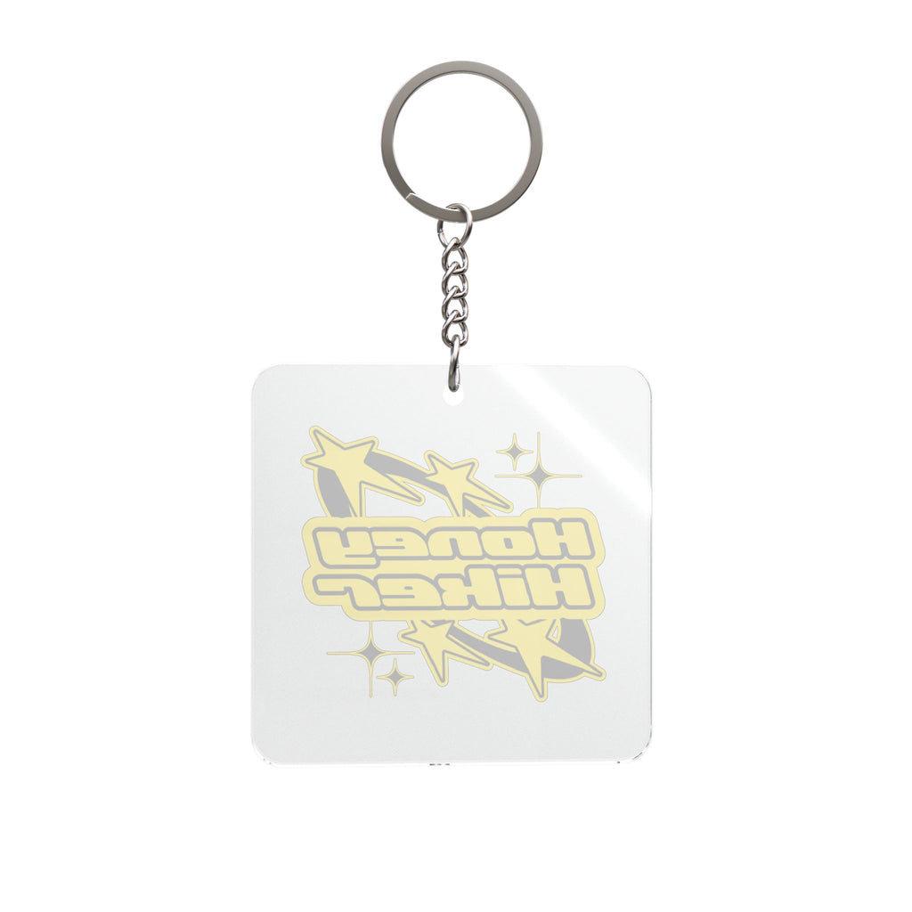 Honey Hiker Square Keychain