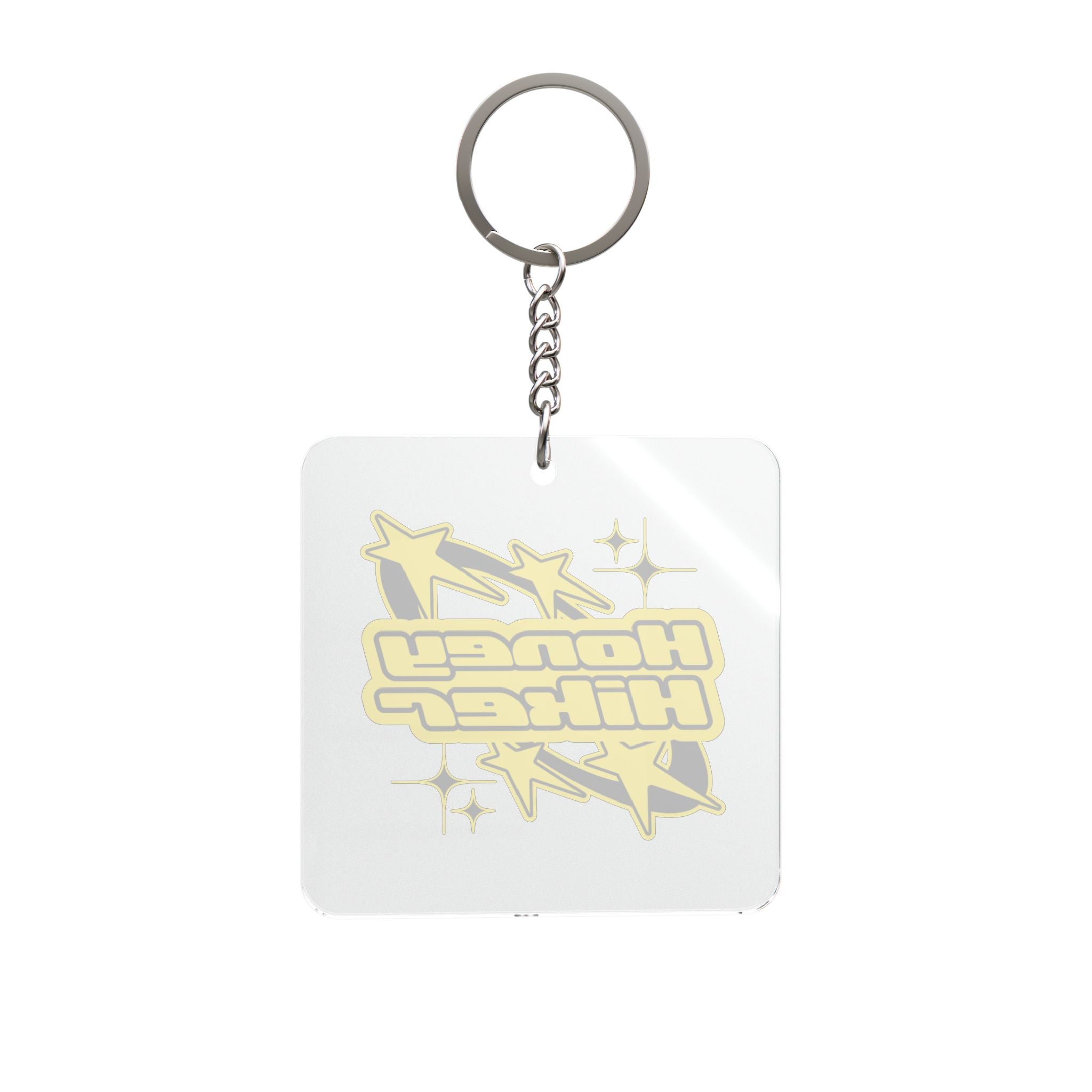 Honey Hiker Square Keychain